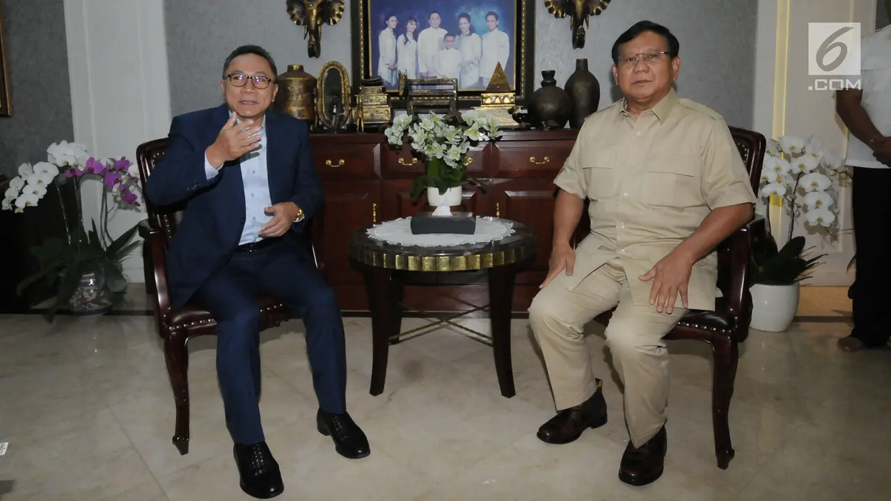 Jelang Pilkada Serentak 2018, Prabowo Subianto Temui Zulkifli Hasan