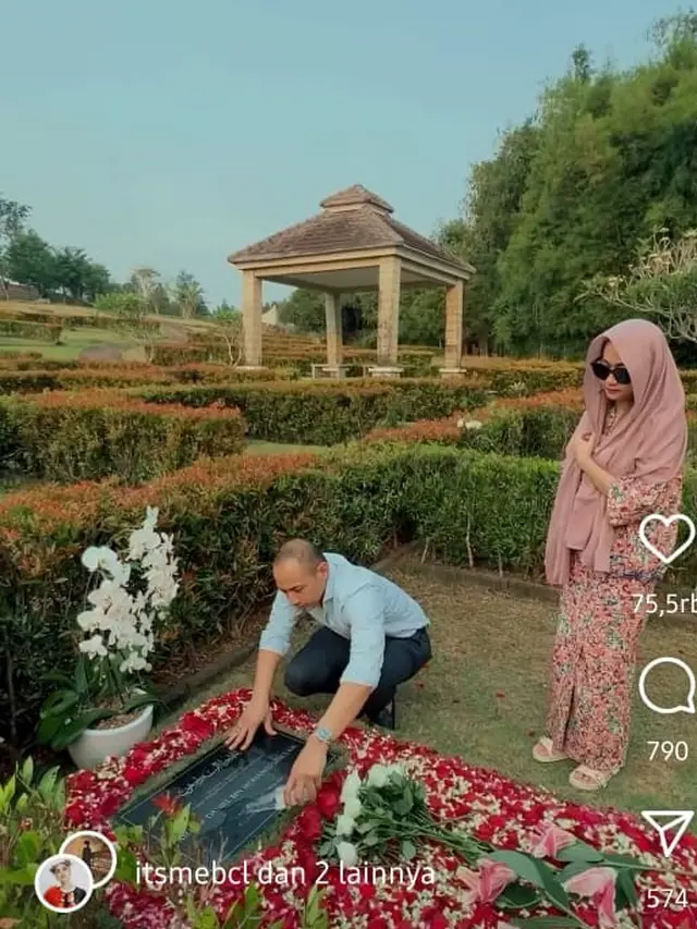 BCL dan Tiko Ziarah Makam Ashraf Sinclair