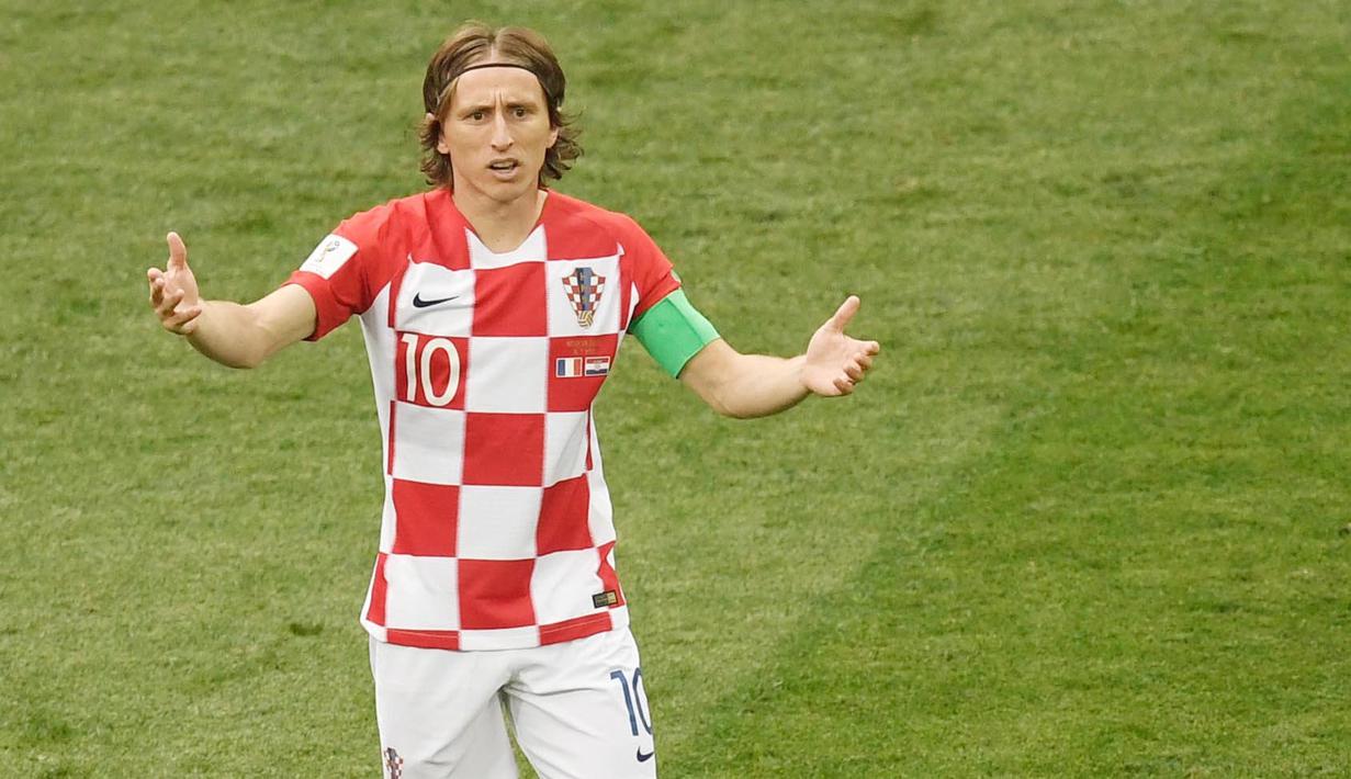8. Luka Modric - Gelandang Real Madrid (Kroasia). (AFP/Gabriel Bouys)