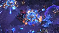AI DeepMind milik Google melawan gamer profesional StarCraft 2. (Doc: Polygon)
