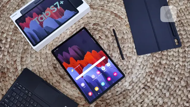Samsung Galaxy Tab S7 Plus. Liputan6.com/Iskandar