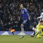 Winger Chelsea, Pedro Rodriguez rayakan gol ke gawang Newcastle (Reuters/Liputan6)