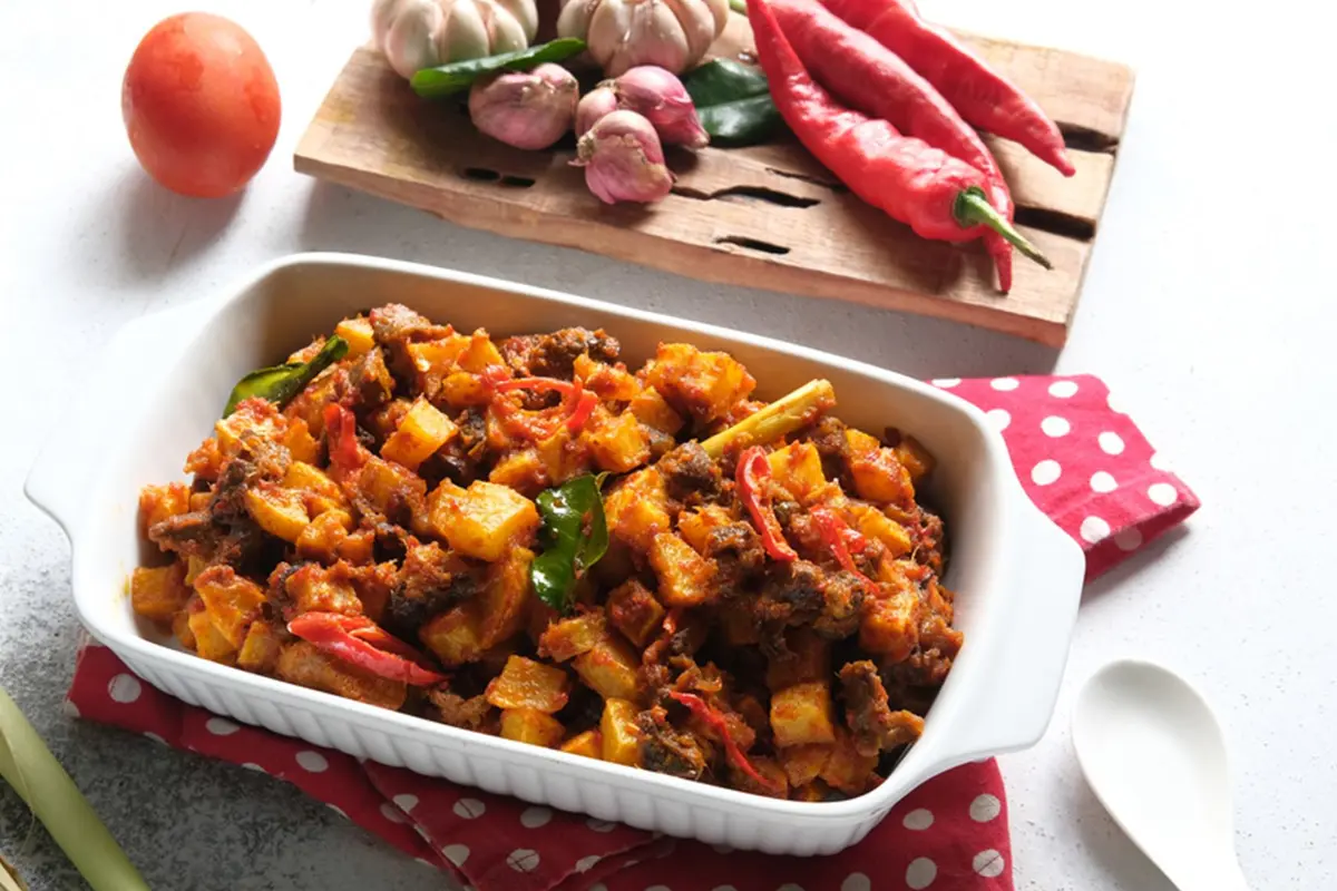 sambal goreng kentang santan