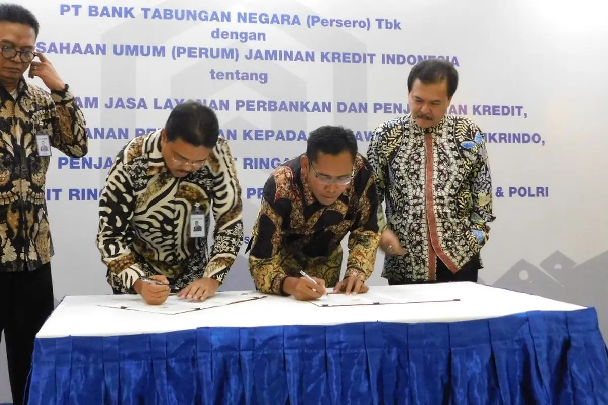 Perum Jamkrindo kerja sama dengan BTN dalam rangka meningkatkan layanan perbankan dan penjaminan kredit.