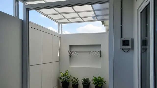 Model Ruang Jemur Tertutup di Halaman Belakang/ Ilustrasi AI