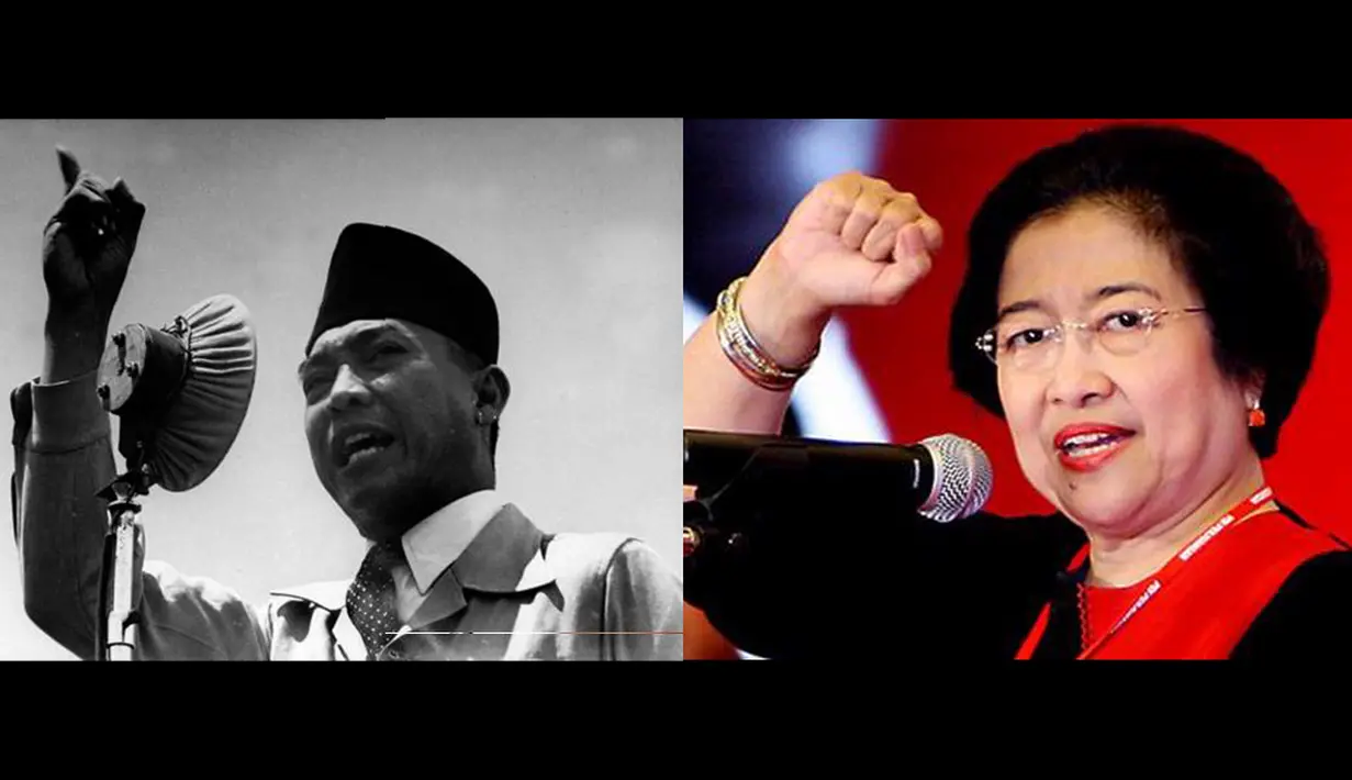 Megawati Soekarnoputri mewarisi kharisma ayahnya, Sukarno, yang begitu kuat hingga membuat dirinya menjadi Presiden ke-5 RI. (Istimewa)