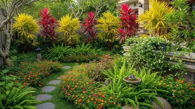 Konsep Taman Depan Rumah Hemat Air tapi Tetap Hijau