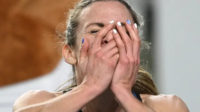 FOTO: Kutek dan Jari Lentik Atlet Wanita di Kejuaraan Atletik Indoor Eropa 2021