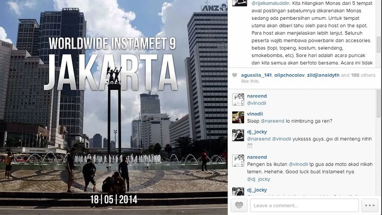 Pengguna Instagram Indonesia Kumpul di Instagram Jakarta