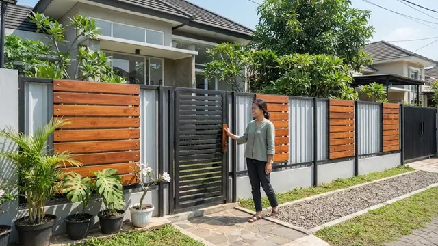 Cara Menyiasati Pagar Rumah Berbiaya Minim agar Tampil Modern
