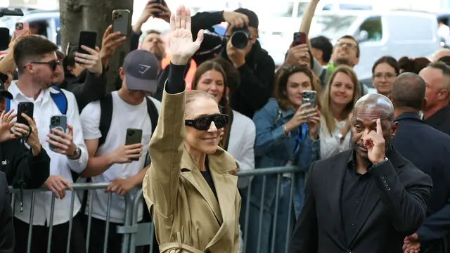 Celine Dion pada 28 Agustus 2026. (Thomas SAMSON / AFP)