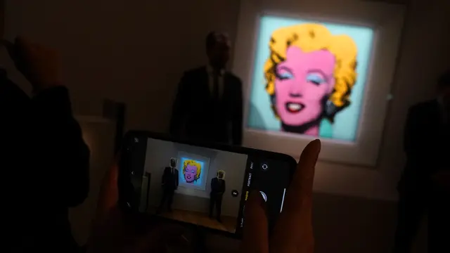 Lukisan Potret Marilyn Monroe karya Warhol