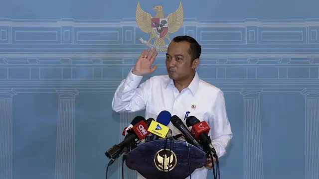 Mensesneg Prasetyo Hadi usai mengikuti taklimat Presiden dalam Rapat Kerja Pemerintah berbareng jejeran Kabinet Merah Putih, eselon I kementerian/lembaga, hingga dewan BUMN di Istana Negara, Rabu, 8 April 2026. (Foto: istimewa)