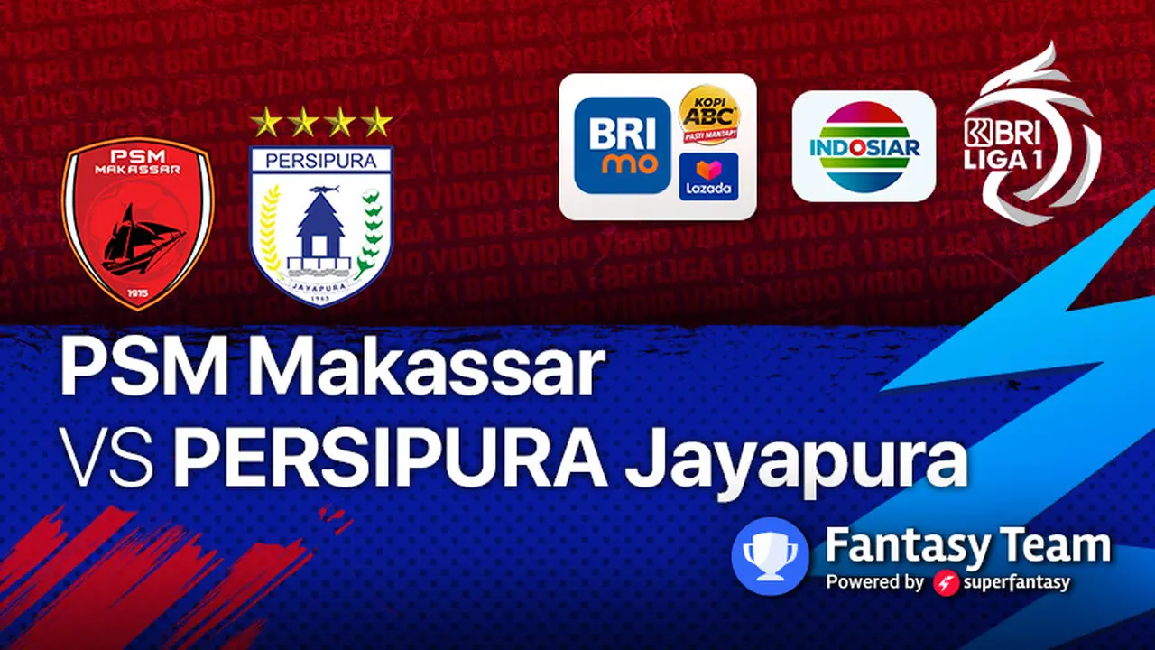 Pertandingan BRI Liga 1 : PSM Makassar vs Persipura Jayapura