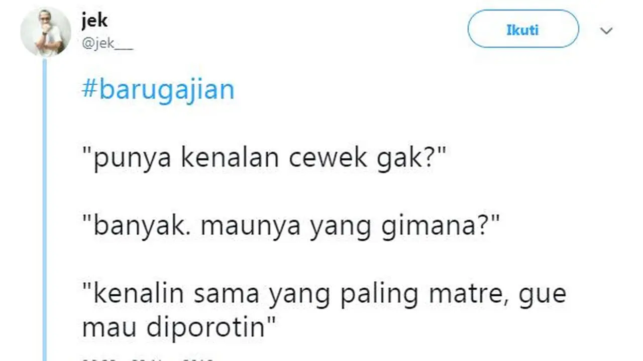 cuitan baru gajian (foto: twitter)