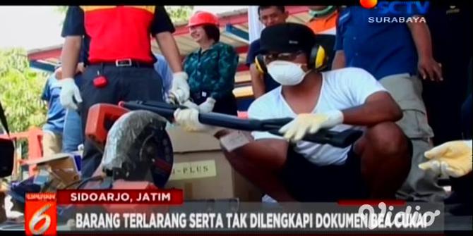 VIDEO: Ini Barang Sitaan yang Dimusnahkan Bea Cukai Juanda