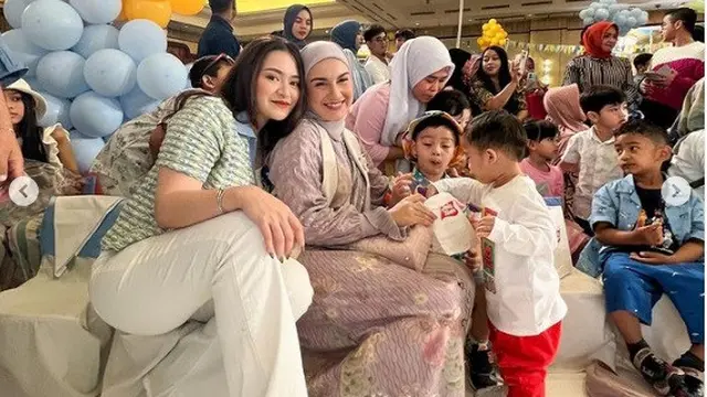 Potret pesta ultah pertama Moana putri Ria Ricis (foto: instagram _irishbella_)