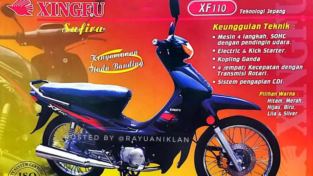Motor cina mirip Supra Bapak (Instagram/@rayuaniklan)