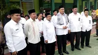 Menag Lukman Hakim meninjau UN di MTs-N Serang