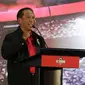 Menpora RI, Zainudin Amali, saat launching Kompetisi Shopee Liga 1 di Hotel Fairmont, Jakarta, Senin, (24/2/2020). Sebanyak 18 klub akan memeriahkan Liga 1 yang akan berlangsung pada 29 Februari hingga 1 November 2020. (Bola.com/M Iqbal Ichsan)