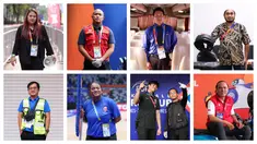 Kolase foto beberapa sosok yang terlibat dalam ajang Piala Dunia FIBA 2023 di Indonesia Arena, Senayan, Jakarta. Indonesia menjadi salah satu tuan rumah Piala Dunia FIBA 2023 yang berlangsung selama 10 hari sejak 25 Agustus hingga 3 September 2023. Sebanyak 8 tim dari dua grup bertanding dalam dua putaran untuk memperebutkan tiket perempat final ke Manila, Filipina. Latvia dan Kanada menjadi wakil dari Indonesia yang lolos ke babak delapan besar. (Bola.com/Bagaskara Lazuardi)