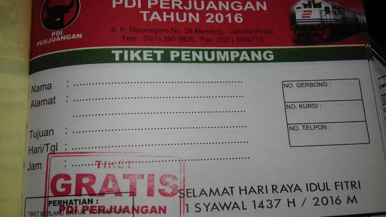 mudik pdip