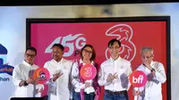 Jajaran direksi Hutchison Tri Indonesia saat peluncuran paket Dobel Berkah Ramadan. Liputan6.com/Jeko I.R.