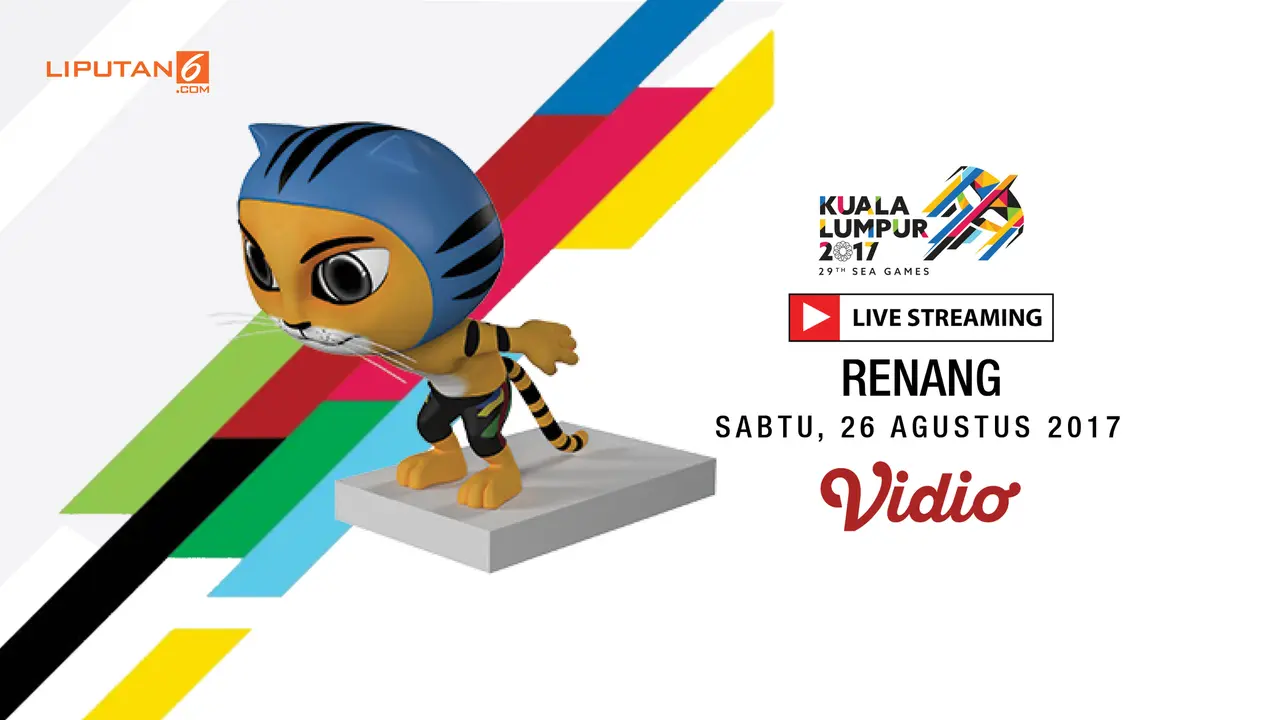Banner Livestreaming Renang sea games 2017
