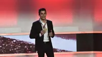 Marc Marquez saat menerima penghargaan FIM Awards di Palacio de Congresos, Spanyol, Minggu(8/11/2015.  (Motogp.com)