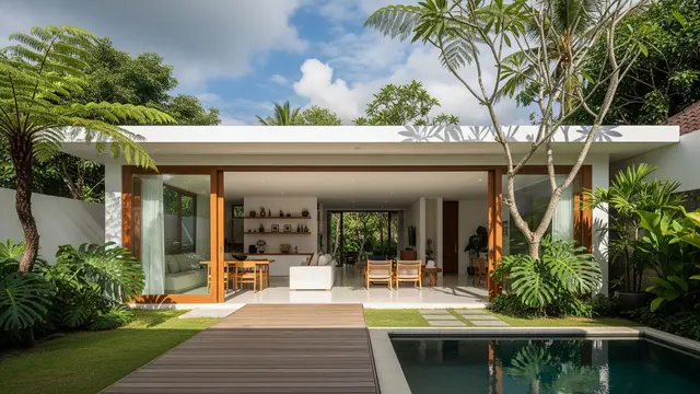 Desain Rumah Minimalis yang Tetap Terang Tanpa Lampu Siang Hari/Gemini AI