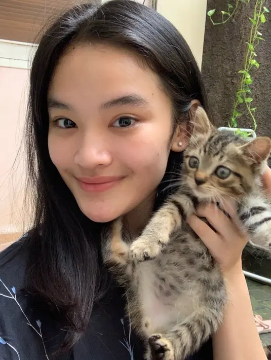 Saat santai di rumah, Ashel memang senang bermain-main dengan kucing. Member generasi kesembilan JKT48 ini terlihat sumringah saat bisa menghabiskan waktu dengan kucing. Kesukaanya terhadap kucing didasari karena gemas dan rasanya ingin terus bermain bersama kucing. (Liputan6.com/IG/@jkt48.ashel)