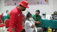 Badan Intelijen Negara (BIN) kembali menggalakkan vaksinasi di provinsi Riau seiring usainya libur lebaran