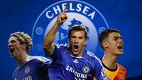 Chelsea - Fernando Torres, Andriy Shevchenko, Kepa Arrizabalaga (Bola.com/Adreanus Titus)