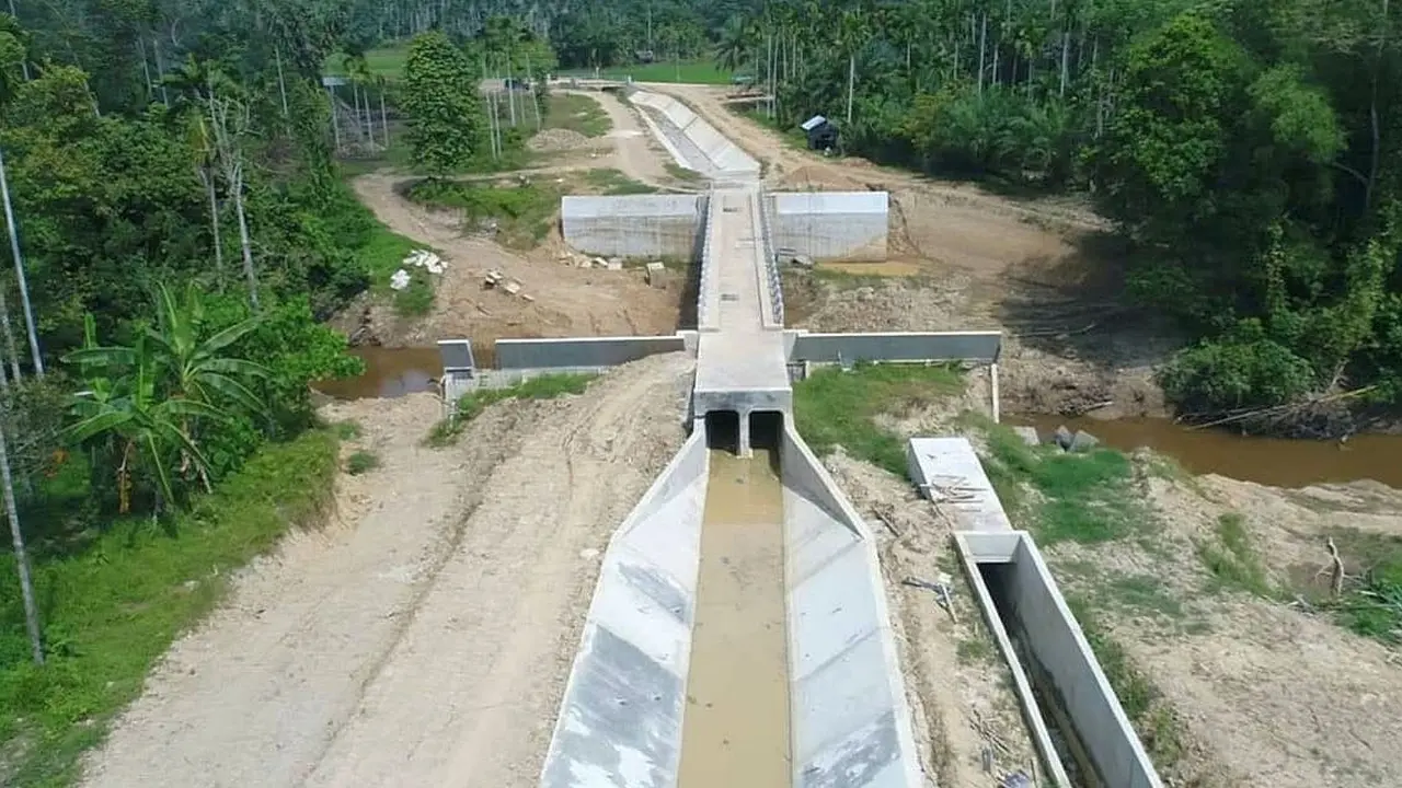 Kementerian PUPR telah menuntaskan 2 Proyek Strategis Nasional (PSN) Irigasi, yakni Daerah Irigasi (DI) Umpu Sistem di Lampung, serta DI Leuwigoong di Kabupaten Garut, Jawa Barat. (Dok Kementeruan PUPR)