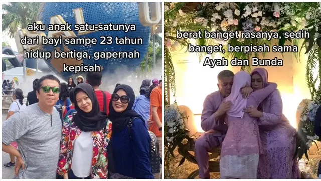 Selalu Bersama, Kisah Orang Tua Lepas Anak Tunggalnya Menikah Ini Bikin Haru