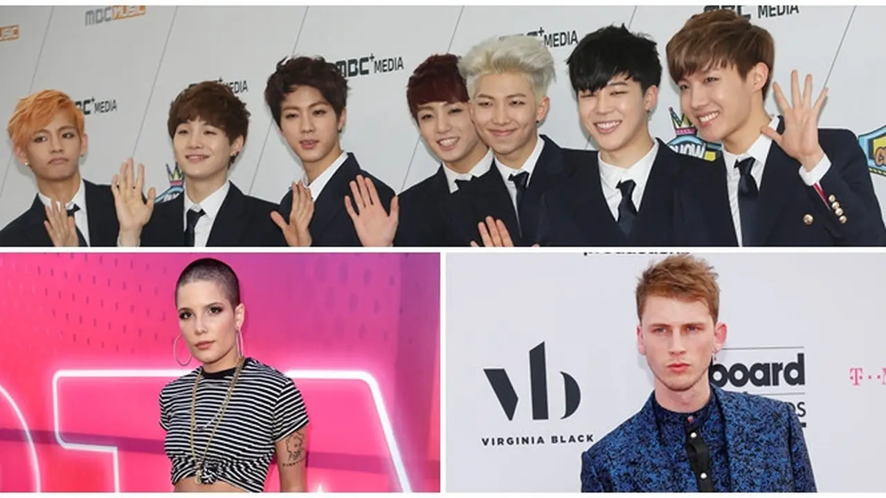 [Bintang] BTS, Halsey, dan Machine Gun Kelly Bicara tentang Kolaborasi