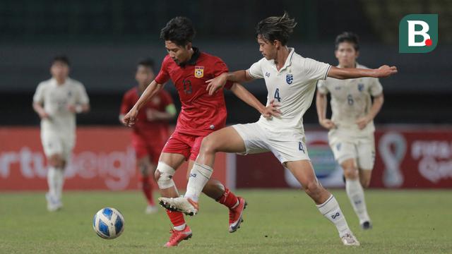 Semifinal Piala AFF U-19 2022 antara Timnas Laos U-19 Melawan Timnas Thaliand U-19
