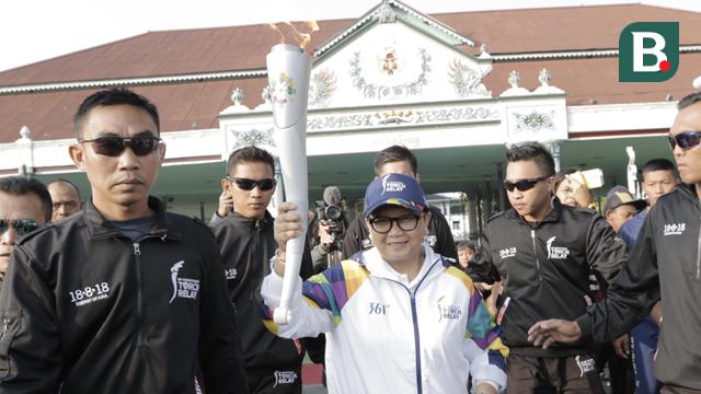 Kirab Obor Asian Games 2018 di Jogjakarta