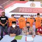 Laoli didampingi Kasatreskrim Polresta Manado Kompol Taufiq Arifin, Kamis (21/10/2021).