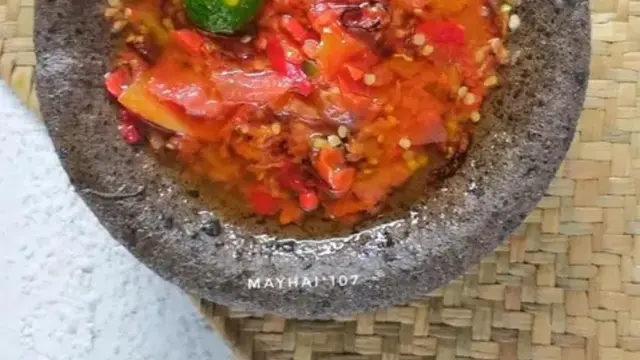 Resep sambal pecak Betawi. (dok. Cookpad @mayhai_107)