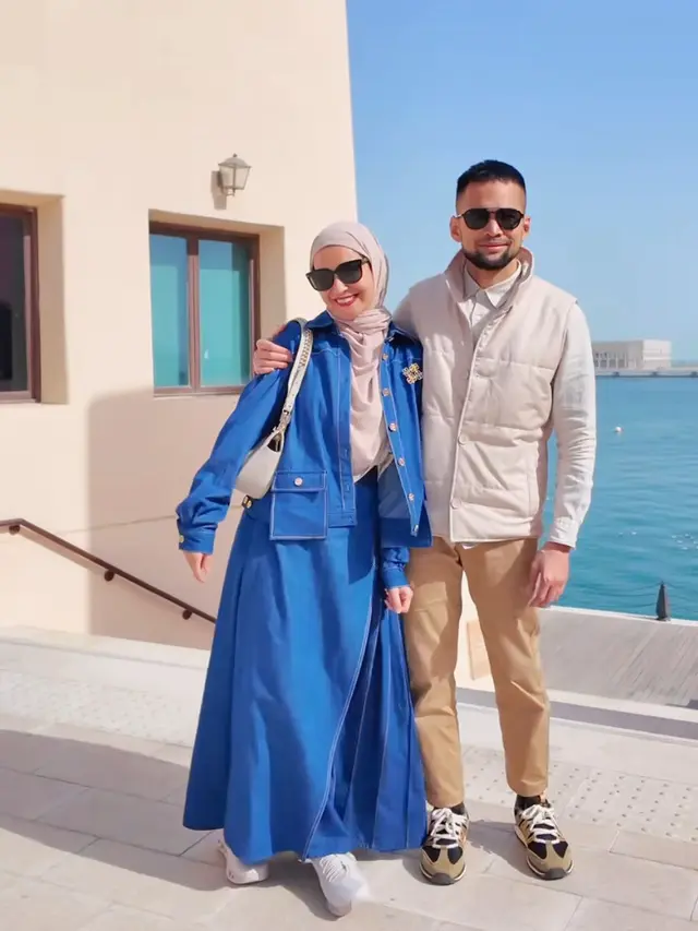 OOTD Hijab Shireen Sungkar Liburan di Qatar dan Turki. [@shireensungkar]