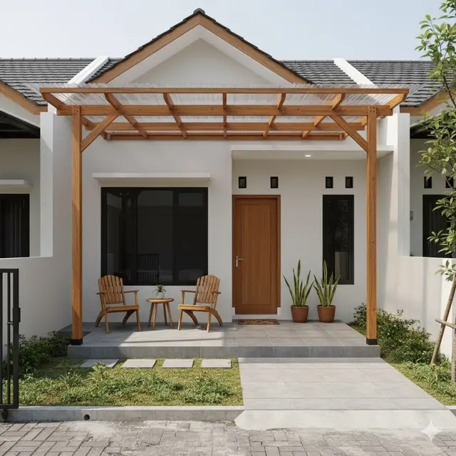 Inspirasi Desain Teras Rumah Tipe 36 Minimalis dengan Kanopi Terbaru 2025