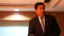 Agum Gumelar bertemu Delegasi FIFA-AFC  di Kantor PSSI, Senayan, Jakarta, Senin (2/11/2015). (Bola.com / Nicklas Hanoatubun)