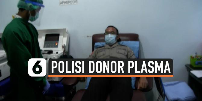 VIDEO: 4 Polisi Donorkan Plasma Darah untuk Bantu Pasien Corona