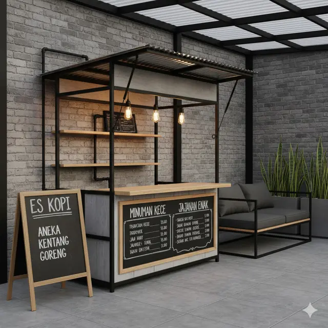 7 Inspirasi Desain Kios Mini di Teras Rumah, Praktis untuk Usaha Rumahan 2025