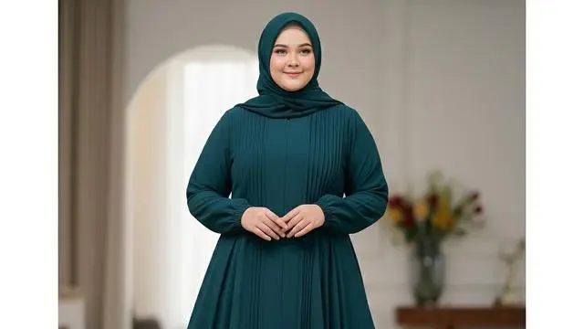 Gamis pendek atau berisi untuk Muslimah agar tampak lebih tinggi/Gemini AI