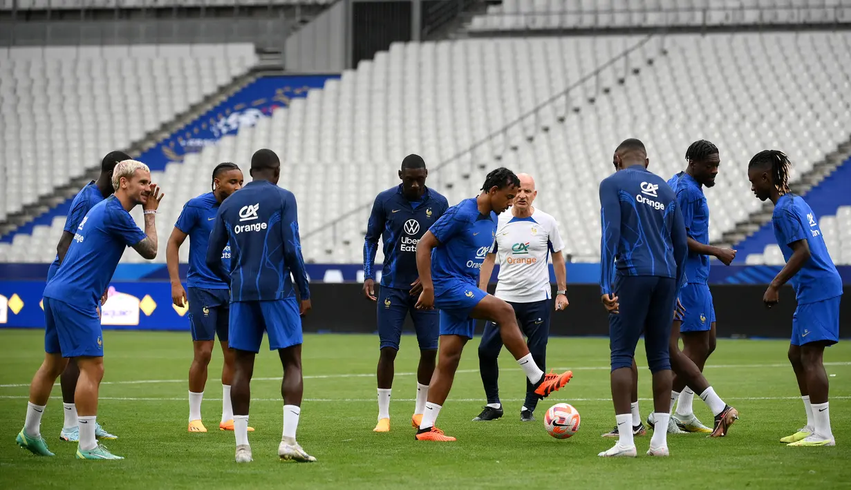 Di tiga laga Grup B Kualifikasi EURO 2024, Prancis tak terkalahkan. (AFP/Franck Fife)