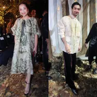 Tampilan memesona tamu undangan gelaran fashion show BIYAN SS24. Foto: Document/FIMELA.
