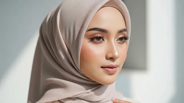 Hijab Shawl dan Voal yang Praktis