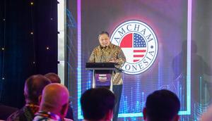 Menteri Koordinator Bidang Perekonomian Airlangga Hartarto dalam acara 13th US-Indonesia Investment Summit 2025 - Turning Headwinds into Opportunities: Unlocking Investment Potential to Power Indonesia&rsquo;s Growth, Senin (17/11/2025). (Dok Kemenko Perekonomian)&nbsp;